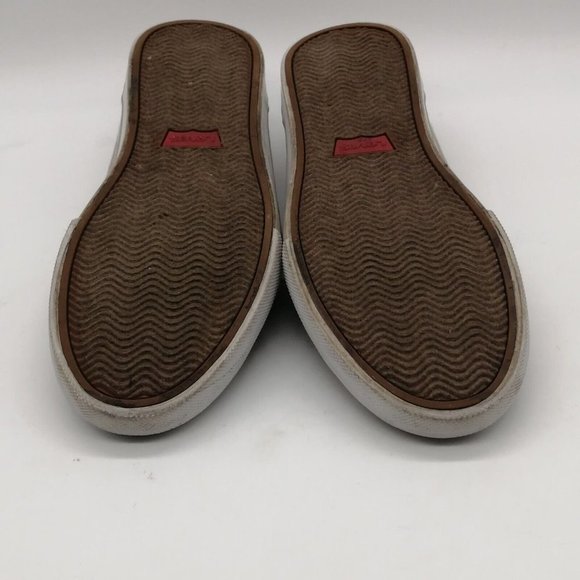 Levi's Womens Boat Shoe‎ Beige Canvas Lace Up Round Toe Flat Heel 7 - Picture 5 of 10